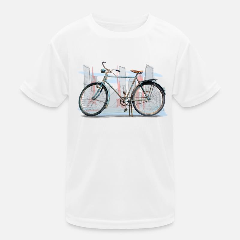 Fahrrad retro Kinder Funktions-T-Shirt