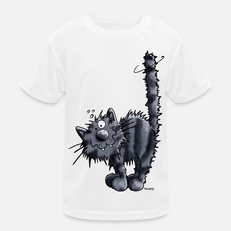 Süße Katze Kinder Funktions-T-Shirt
