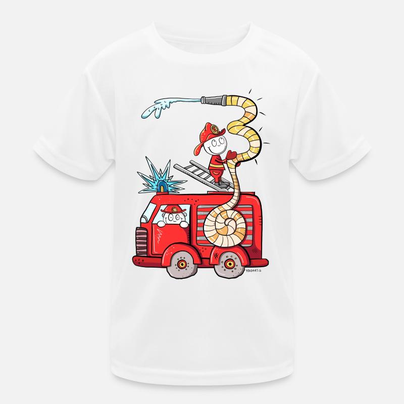 I am a three years fire brigade 3rd birthday boy Kids Functional T-Shirt