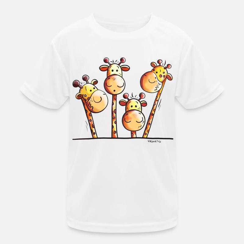 Drôle Girafes T-shirt sport Enfant