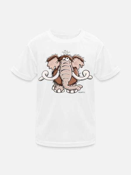 Das Mammut - Kinder Funktions-T-Shirt - Weiß