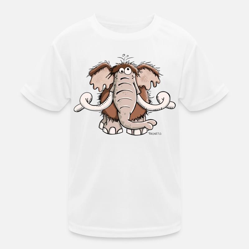 Cute Mammoth Kids Functional T-Shirt