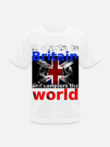 Britain - Kids Functional T-Shirt - white - Front