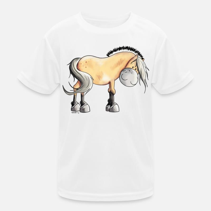 Drolliger Norweger Kinder Funktions-T-Shirt