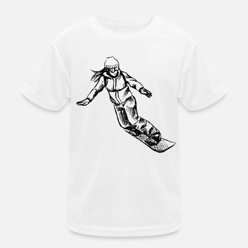 Snowboarderin I Kinder Funktions-T-Shirt