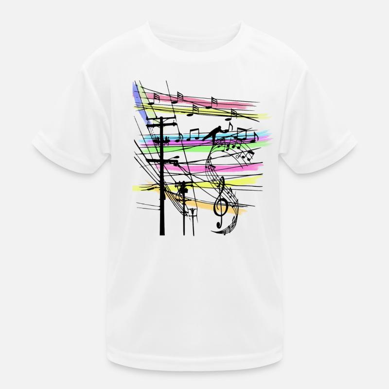 Music notes Kids Functional T-Shirt
