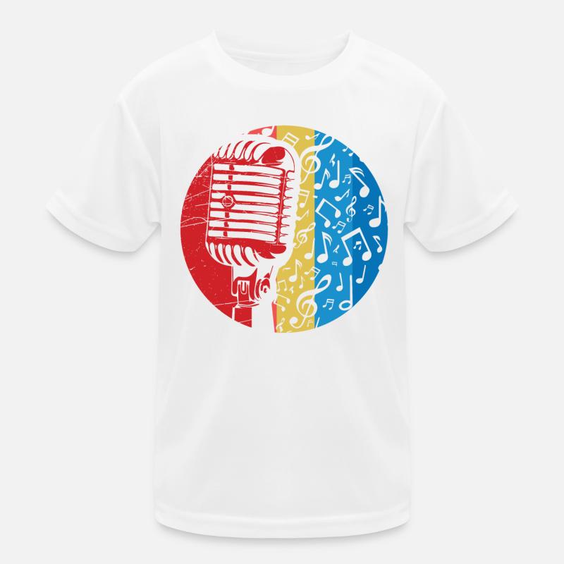 Microphone - Singer Kids Functional T-Shirt