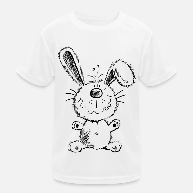 Fluffy bunny - Rabbit - Comic - Animal Kids Functional T-Shirt