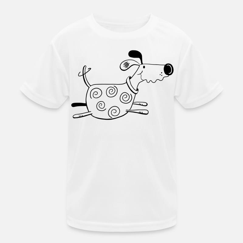 Drolliger Hund - Dog - Hunde - Comic Kinder Funktions-T-Shirt