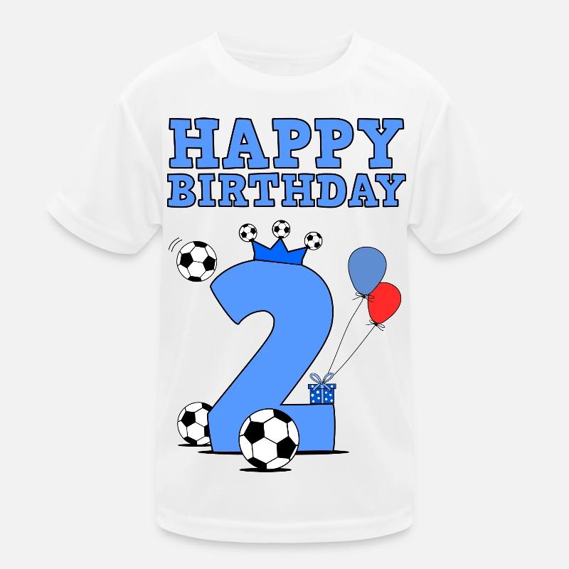 Joyeux anniversaire 2e anniversaire pour garçon T-shirt sport Enfant