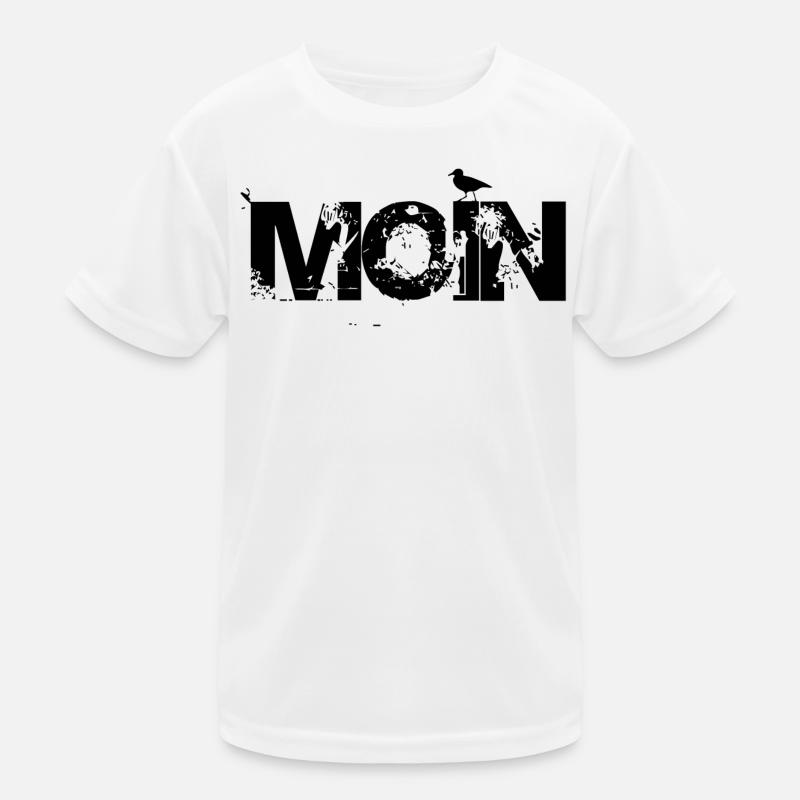 MOIN mit Möwe Kinder Funktions-T-Shirt