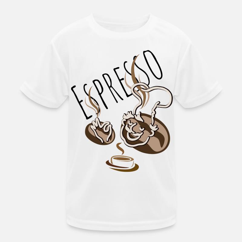 Espresso Kinder Funktions-T-Shirt