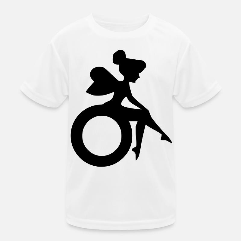 Bild einer Fee im Rollstuhl # Kinder Funktions-T-Shirt