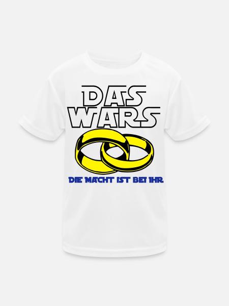 Junggesellenabschied , JGA das wars die Mach(25) - Kinder Funktions-T-Shirt - Weiß - Vorne