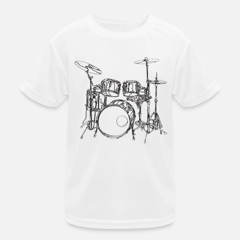 Drummer Kids Functional T-Shirt