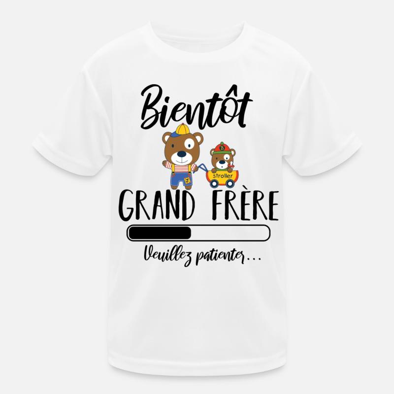bald großer Bruder Junge Kinder Funktions-T-Shirt