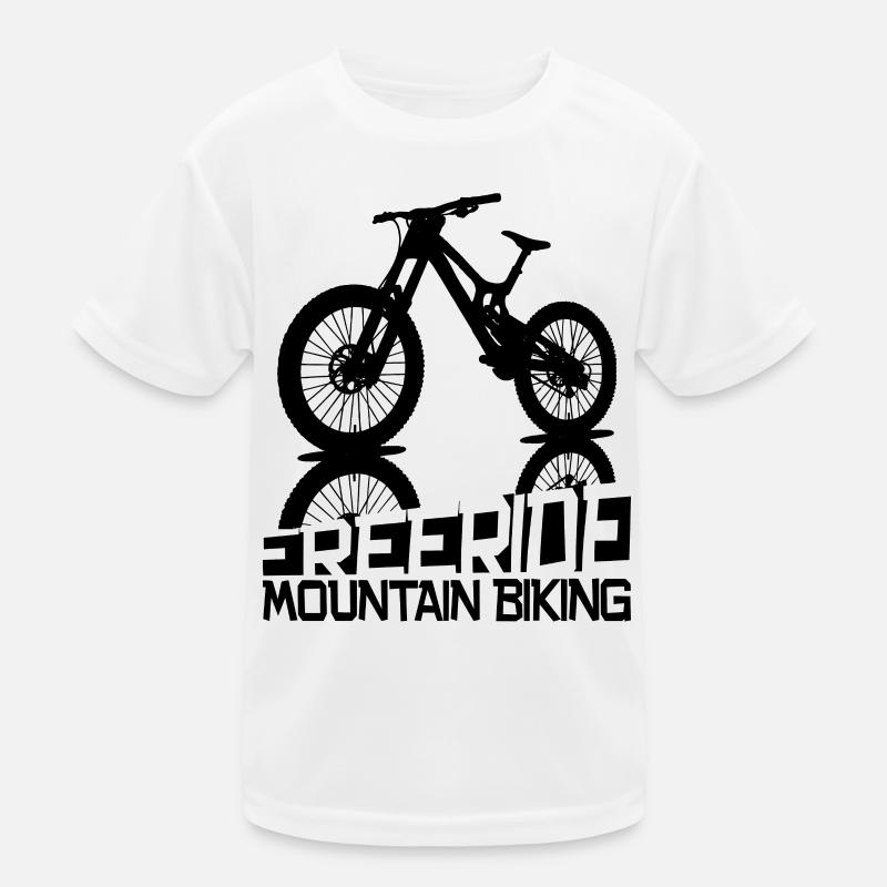 Silhouette de VTT freeride T-shirt sport Enfant