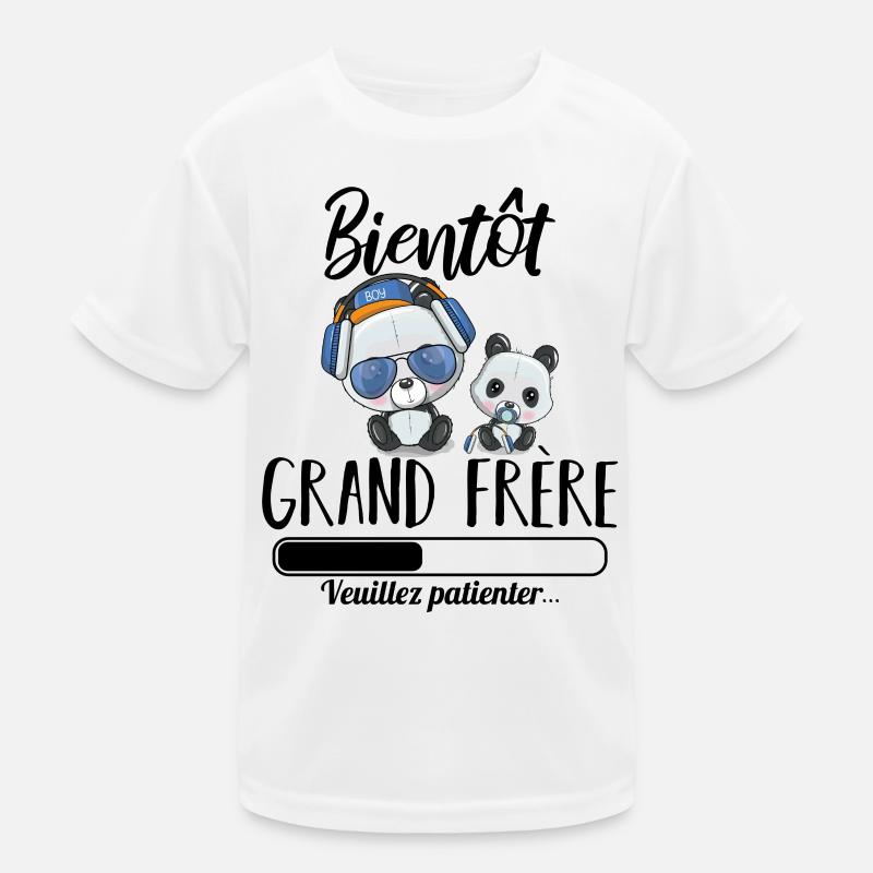 Bientôt grand frère panda T-shirt sport Enfant