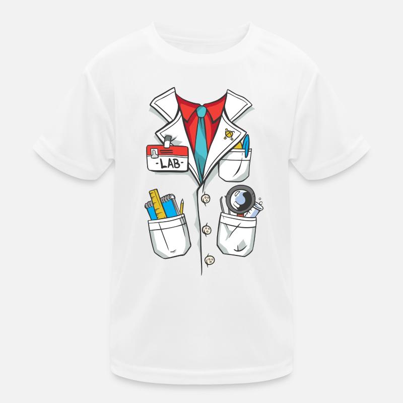 Laborkittel Kostüm Kinder Funktions-T-Shirt