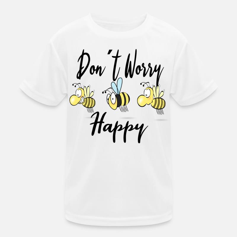 Glückliche Bienchen Kinder Funktions-T-Shirt