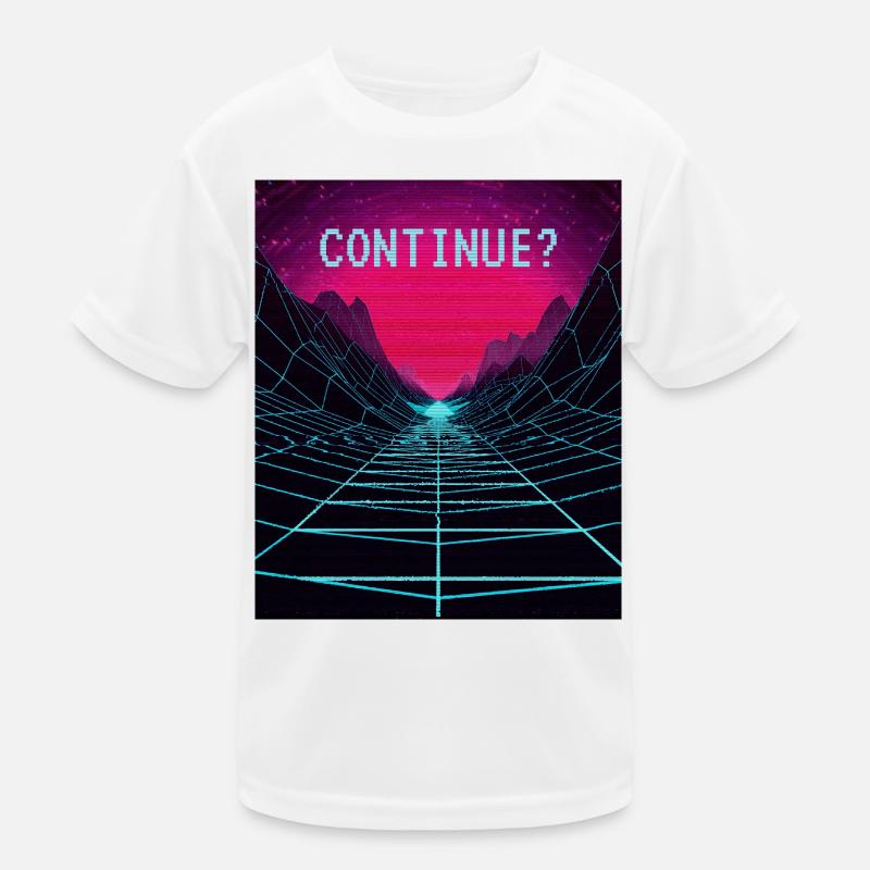 Esthétique Vaporwave Synthwave Retro 80s T-shirt sport Enfant