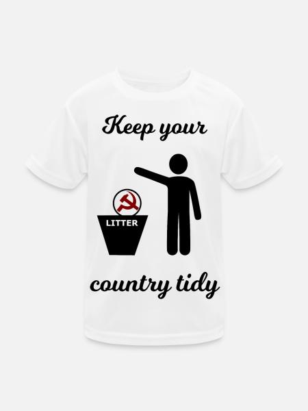 Sozialismus und Kapitalismus lustig - Kinder Funktions-T-Shirt - Weiß - Vorne