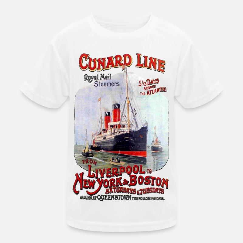 CUNARD LINE PAQUEBOT T-shirt sport Enfant