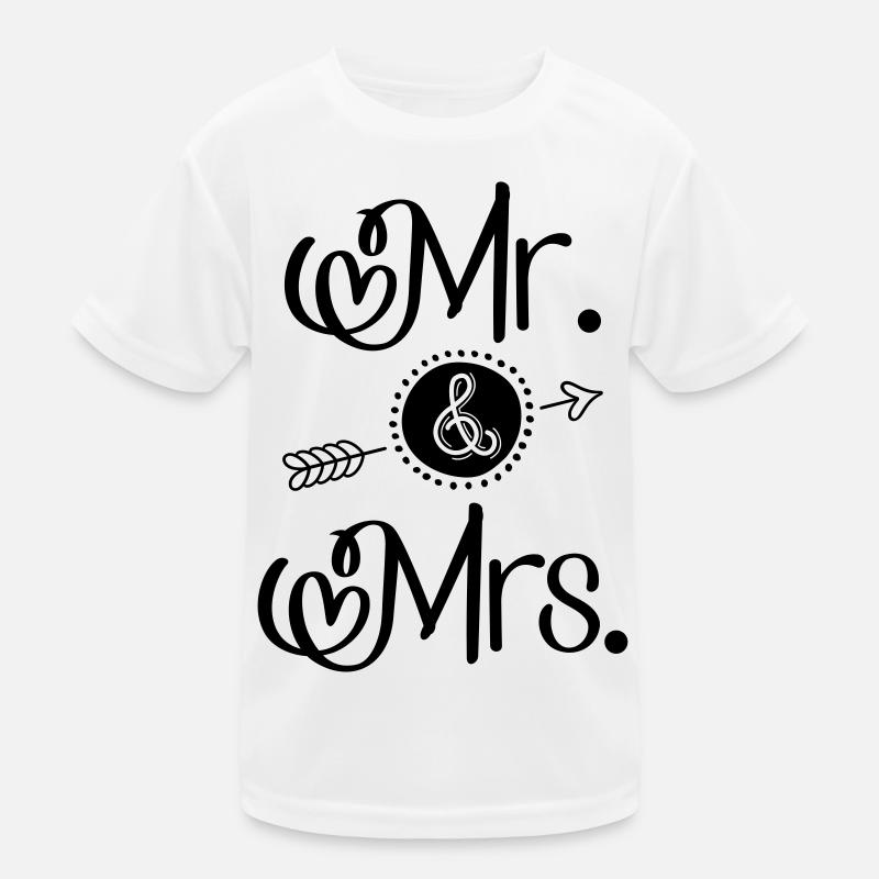 Mr. and Mrs. Kinder Funktions-T-Shirt