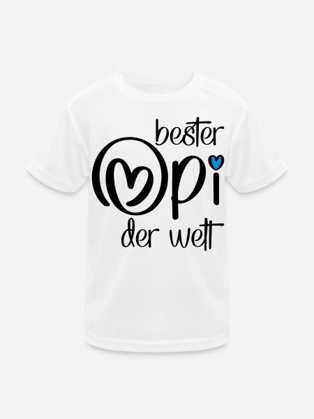 Geschenke für Opi - Kinder Funktions-T-Shirt - Weiß - Vorne