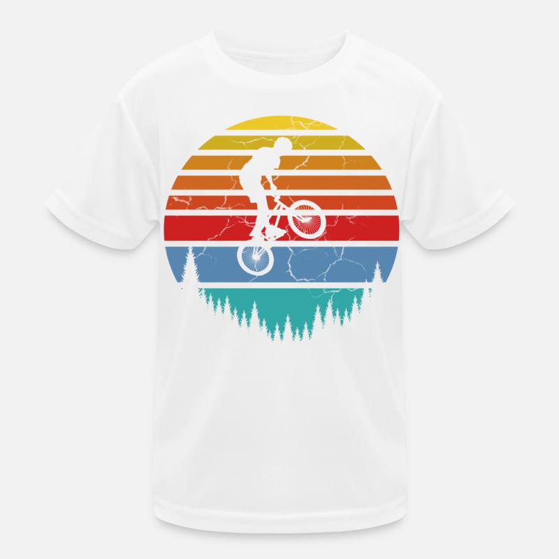 Fahrradfahrer, Biker Kinder Funktions-T-Shirt