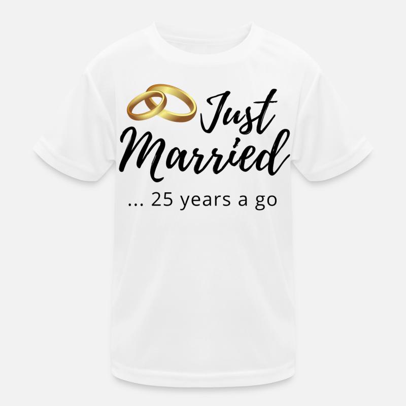 25th Wedding Anniversary Kids Functional T-Shirt