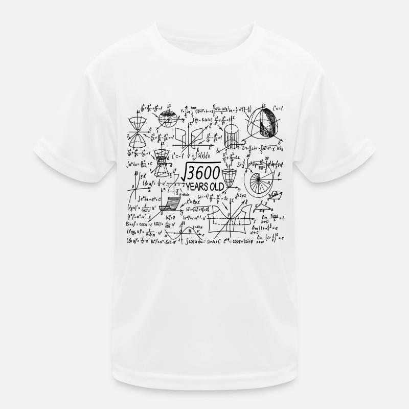 60th Birthday Math Mathematician Kids Functional T-Shirt