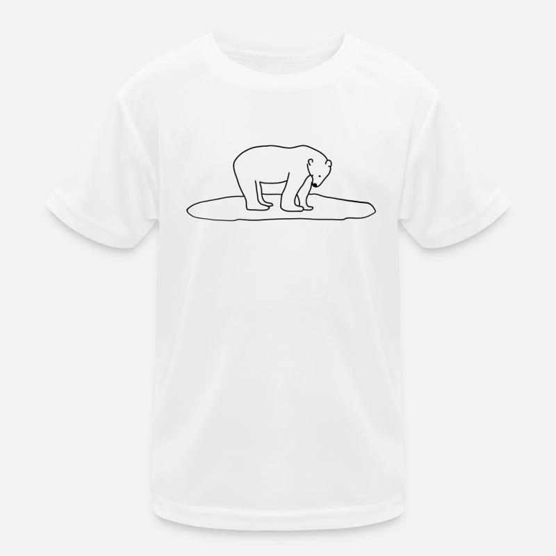 Klimaschutz Eisbär Kinder Funktions-T-Shirt