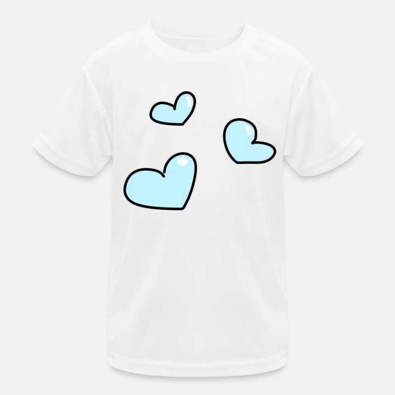 blue hearts Kids Functional T-Shirt