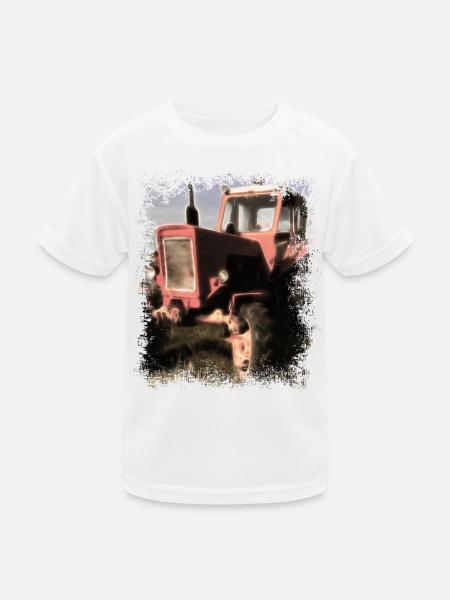 Traktor Belarus MTS 50 - Kinder Funktions-T-Shirt - Weiß
