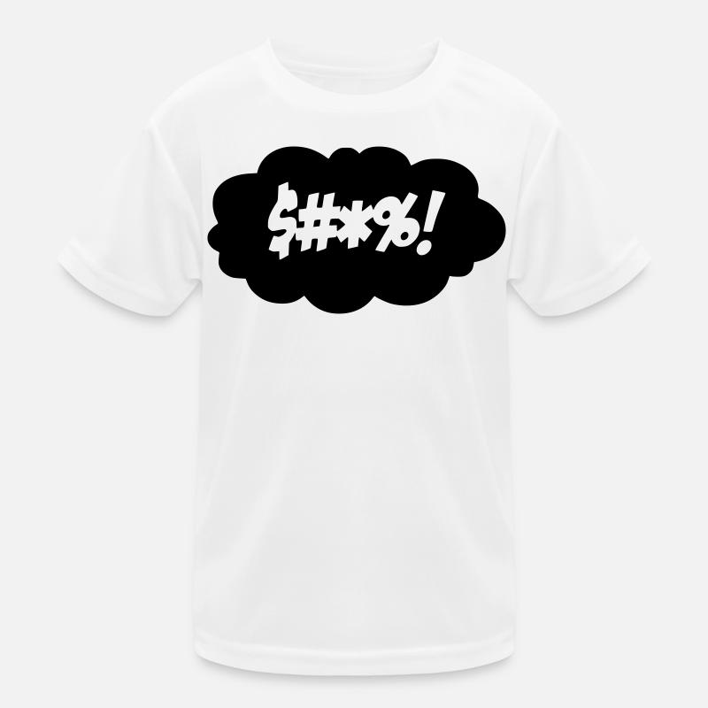 A curse in a thinking cloud $#*%! * Kids Functional T-Shirt