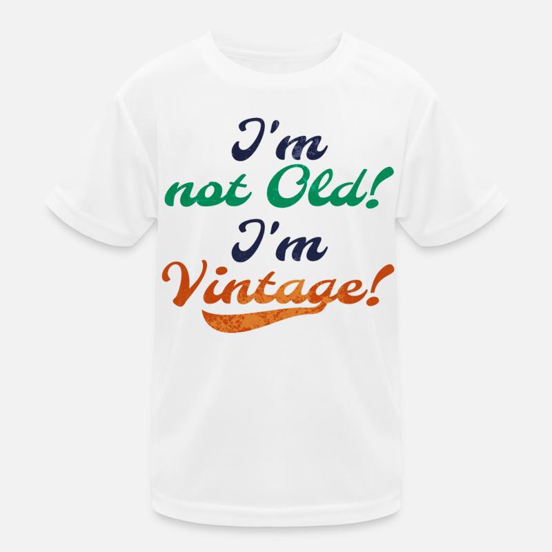 Alt Vintage Retro Statement Kinder Funktions-T-Shirt
