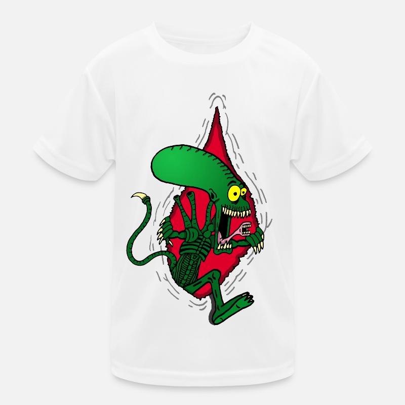 Alien Alien Monster Kinder Funktions-T-Shirt