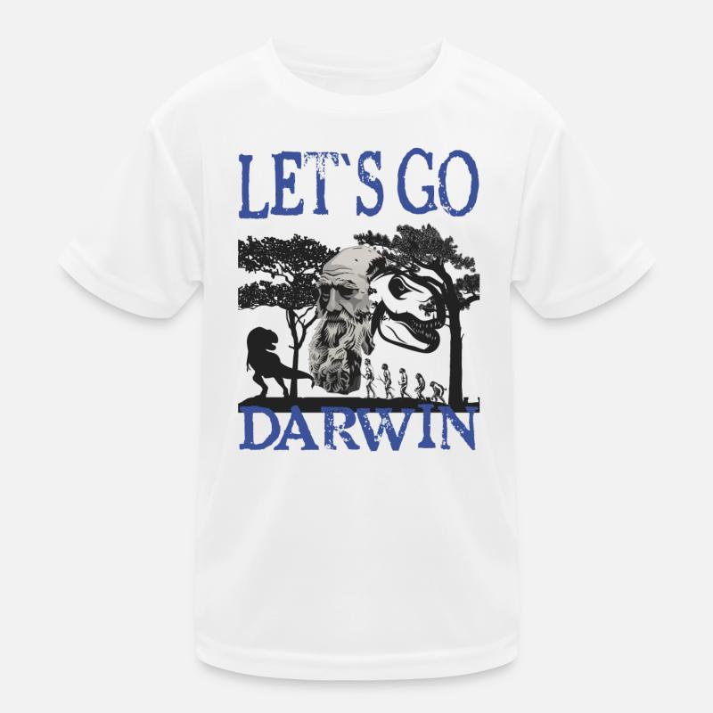 Idée cadeau textile Charles Darwin Evolution T-shirt sport Enfant