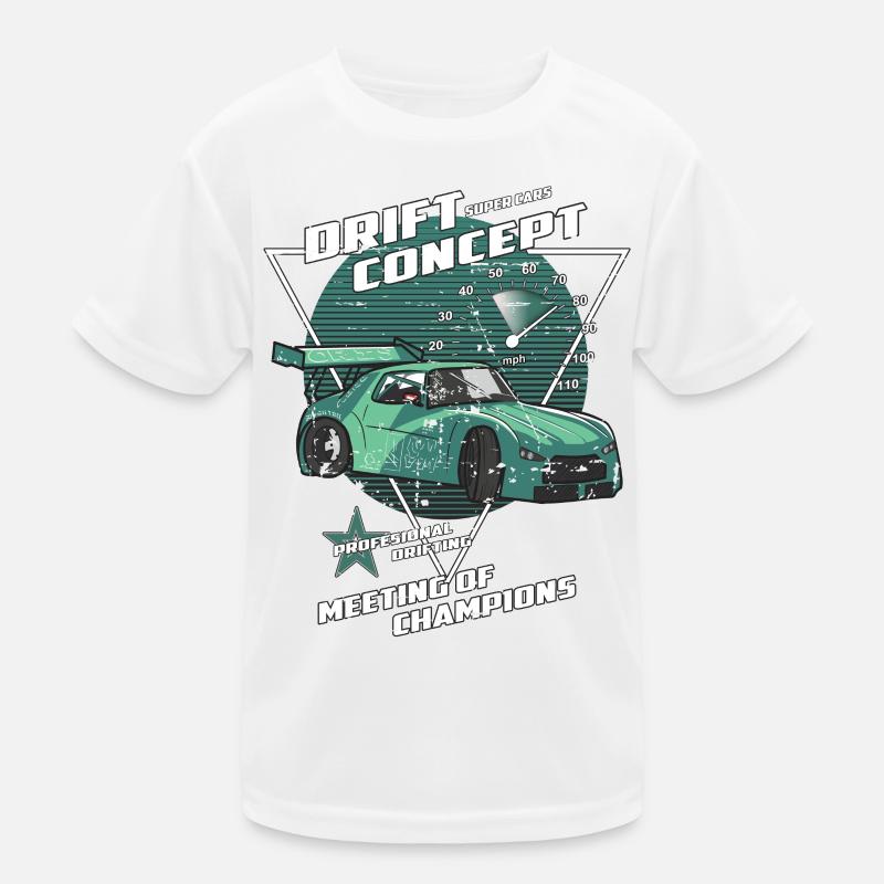 Drift Auto Kinder Funktions-T-Shirt