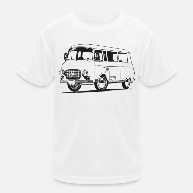 Barkas - B1000 - Kinder Funktions-T-Shirt - Weiß
