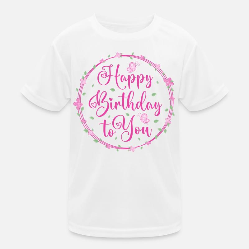 Joyeux anniversaire T-shirt sport Enfant
