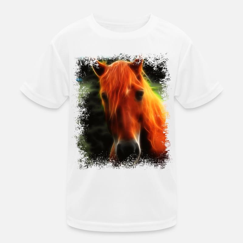 Pferd Wildpferd Kinder Funktions-T-Shirt