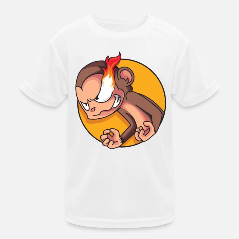 Rage-Äffchen Kinder Funktions-T-Shirt
