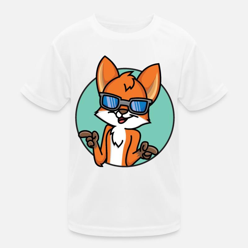 Funny Fox Kids Functional T-Shirt