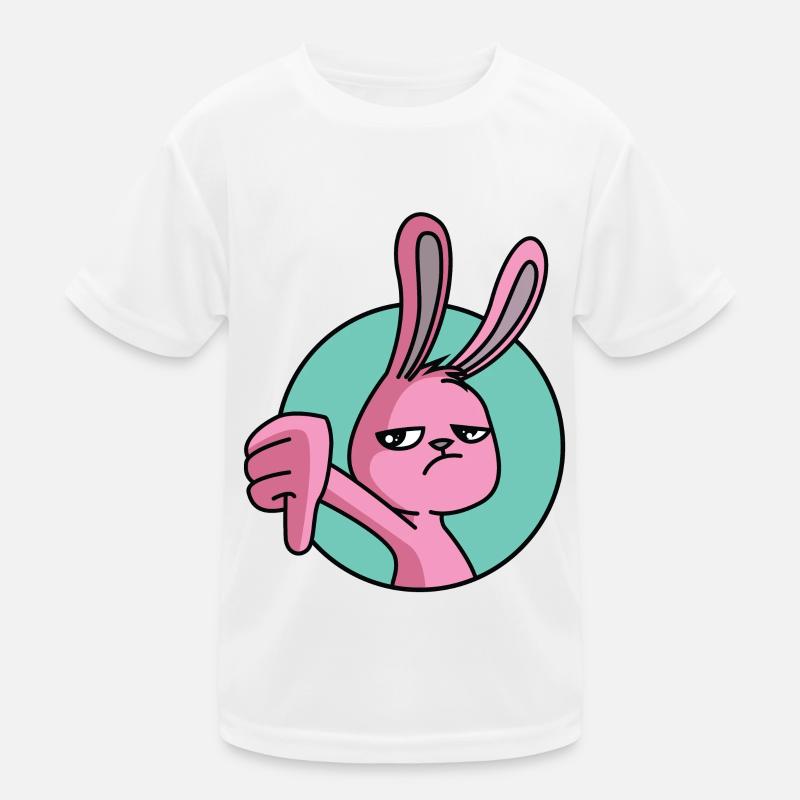 Rabbit thumbs down Kids Functional T-Shirt