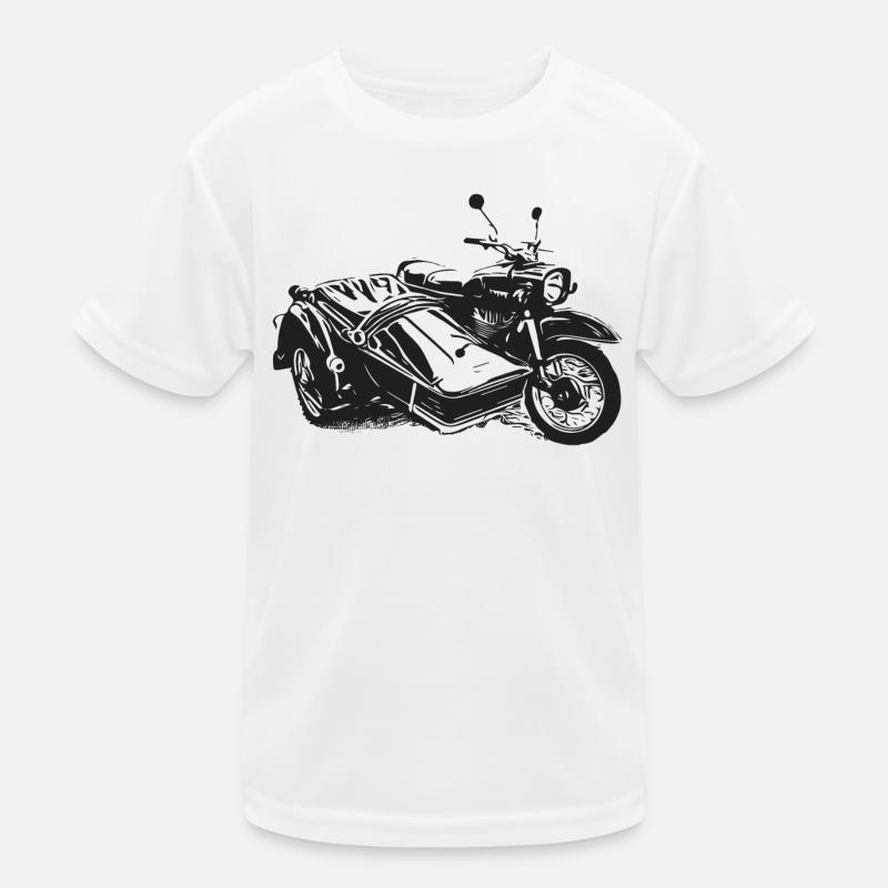 Simson Schwalbe Duo - Kinder Funktions-T-Shirt - Weiß