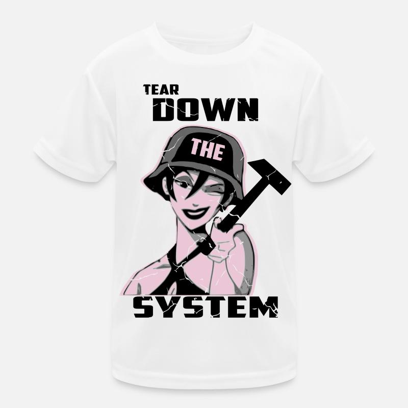 Destroy the system Kids Functional T-Shirt