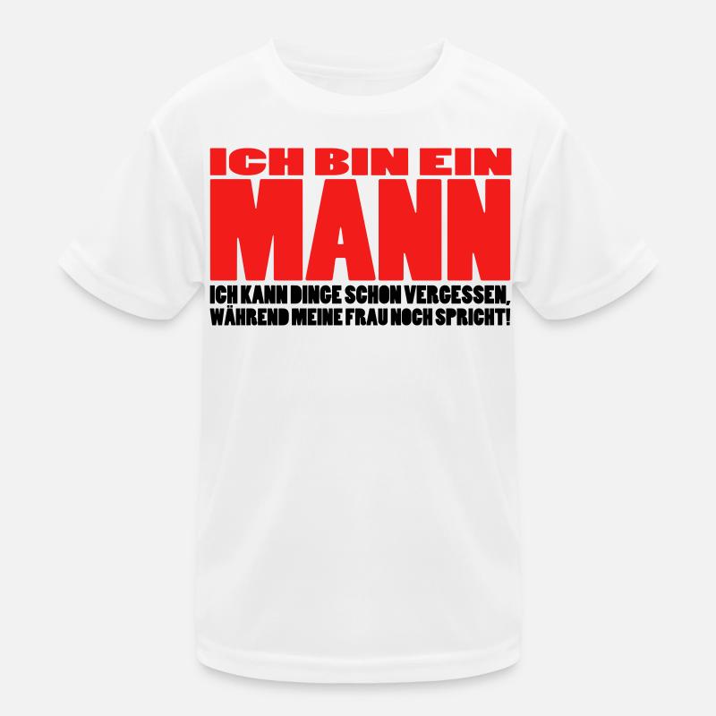 mann spruch witzig männer ehemann ehe Kinder Funktions-T-Shirt