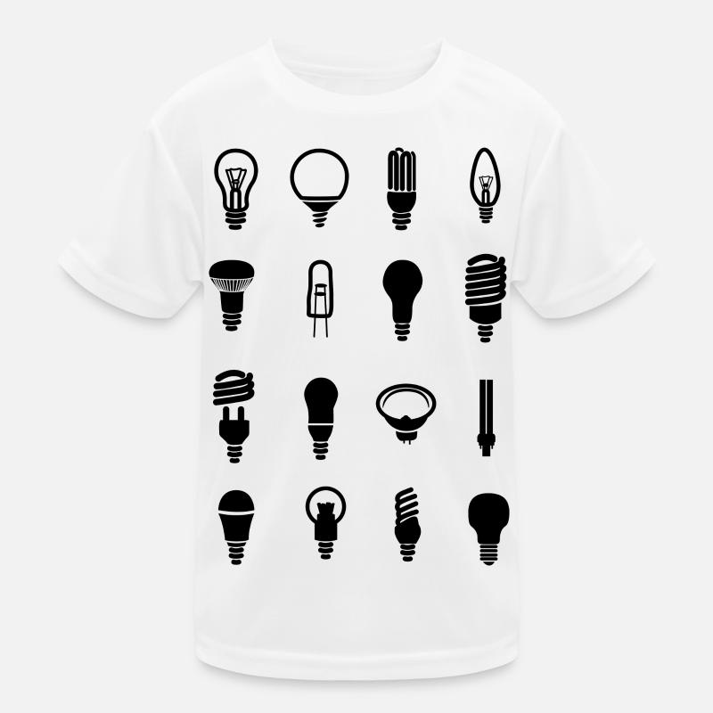 Light bulb Kids Functional T-Shirt
